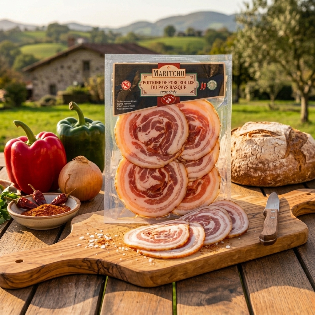Poitrine roulée tranchée 250 g
