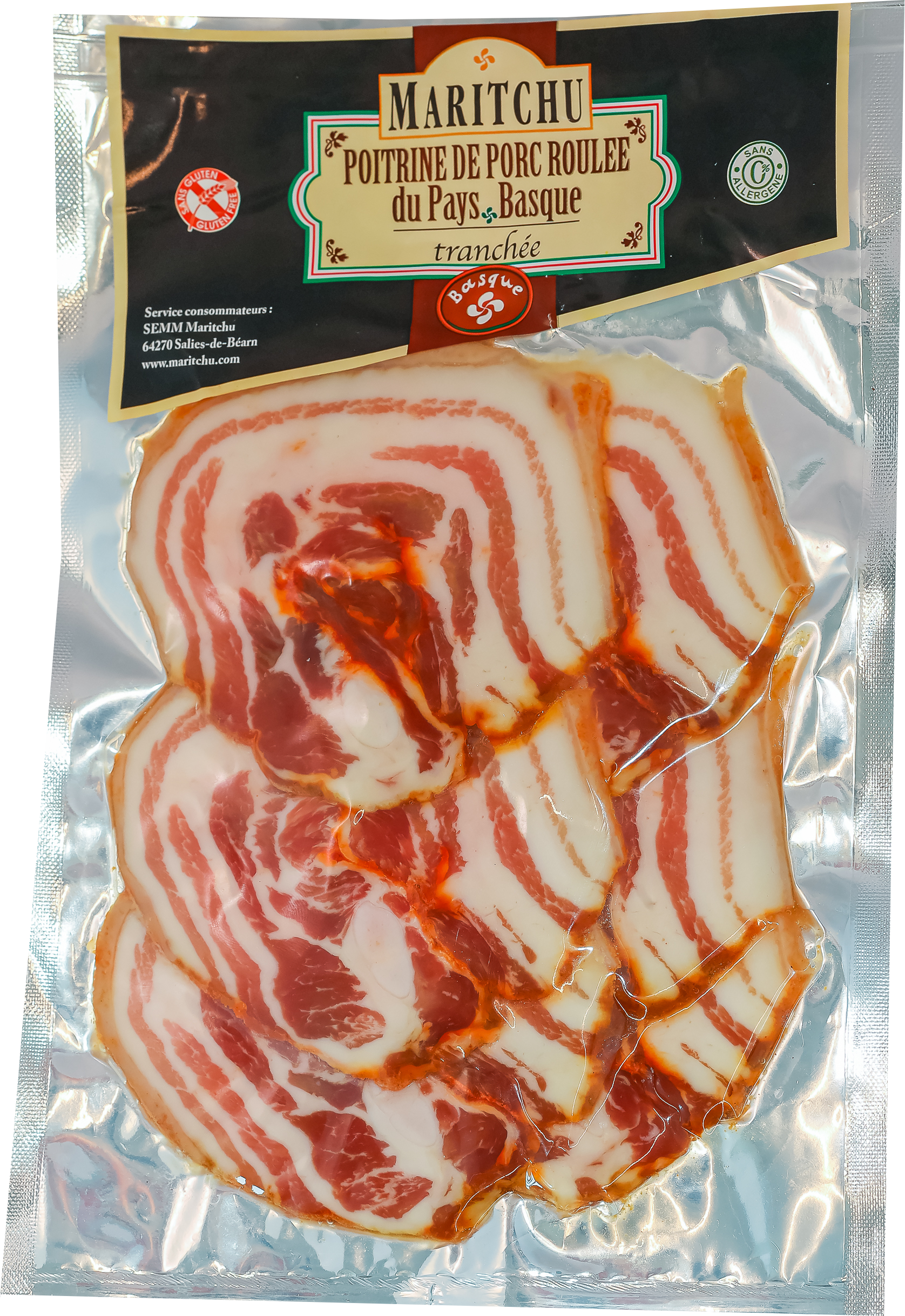 Demie Poitrine de porc roulée ±1,5kg main image 1
